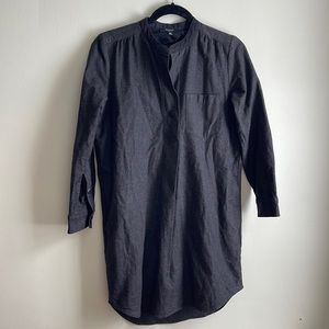 Madewell Charcoal Wool Tunic Dress